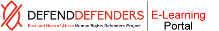 DefendDefenders E-Learning Portal